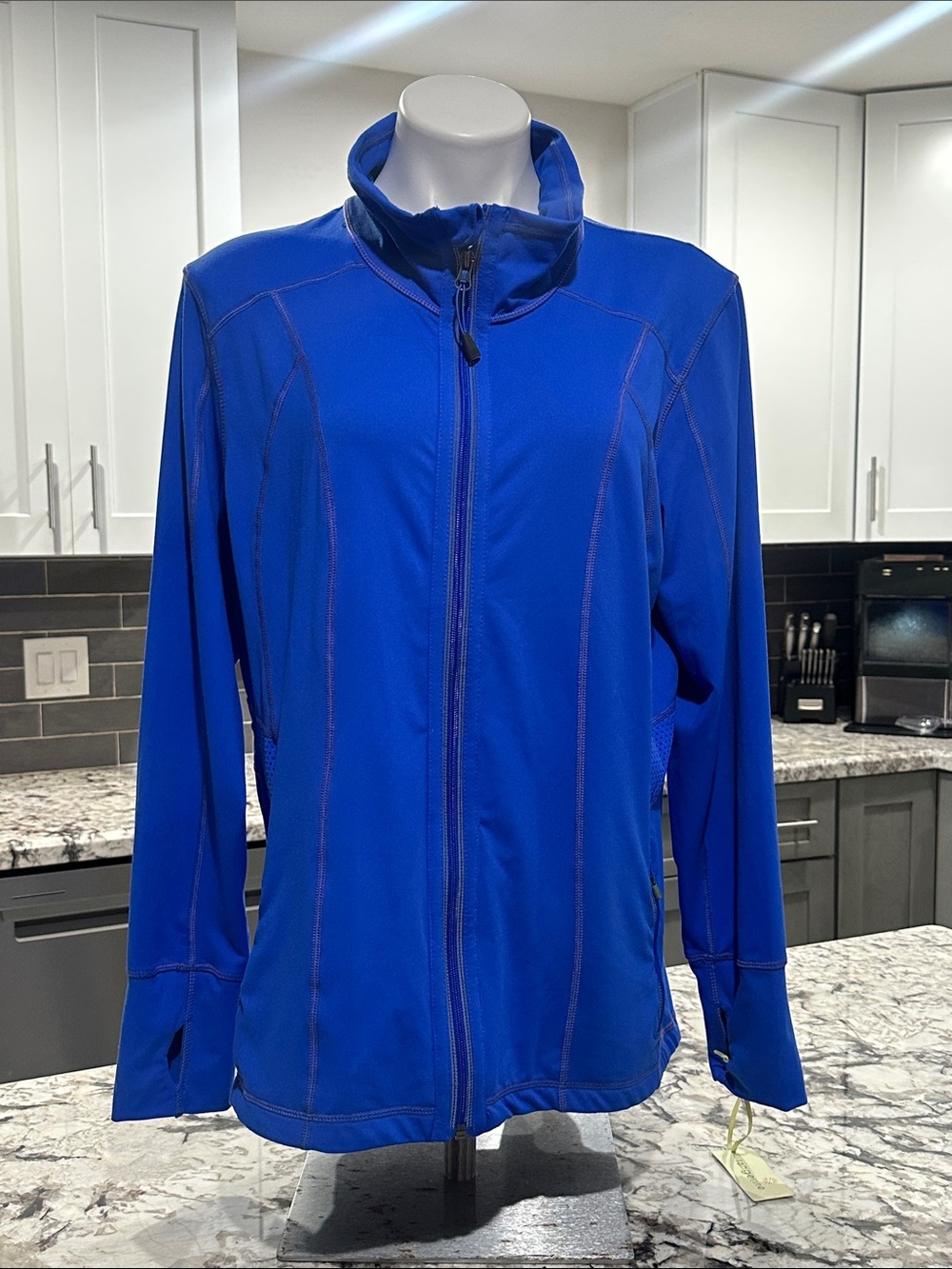 Tangerine Royal Blue Full-Zip Utility Jacket